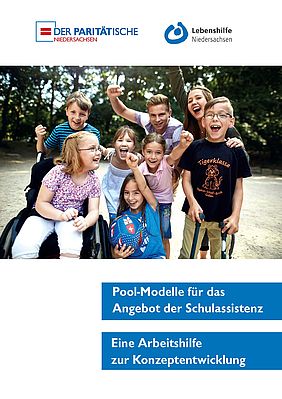 Das Bild zeigt den Titel der Broschüre Pool-Modelle für das Angebot Schulassistenz
